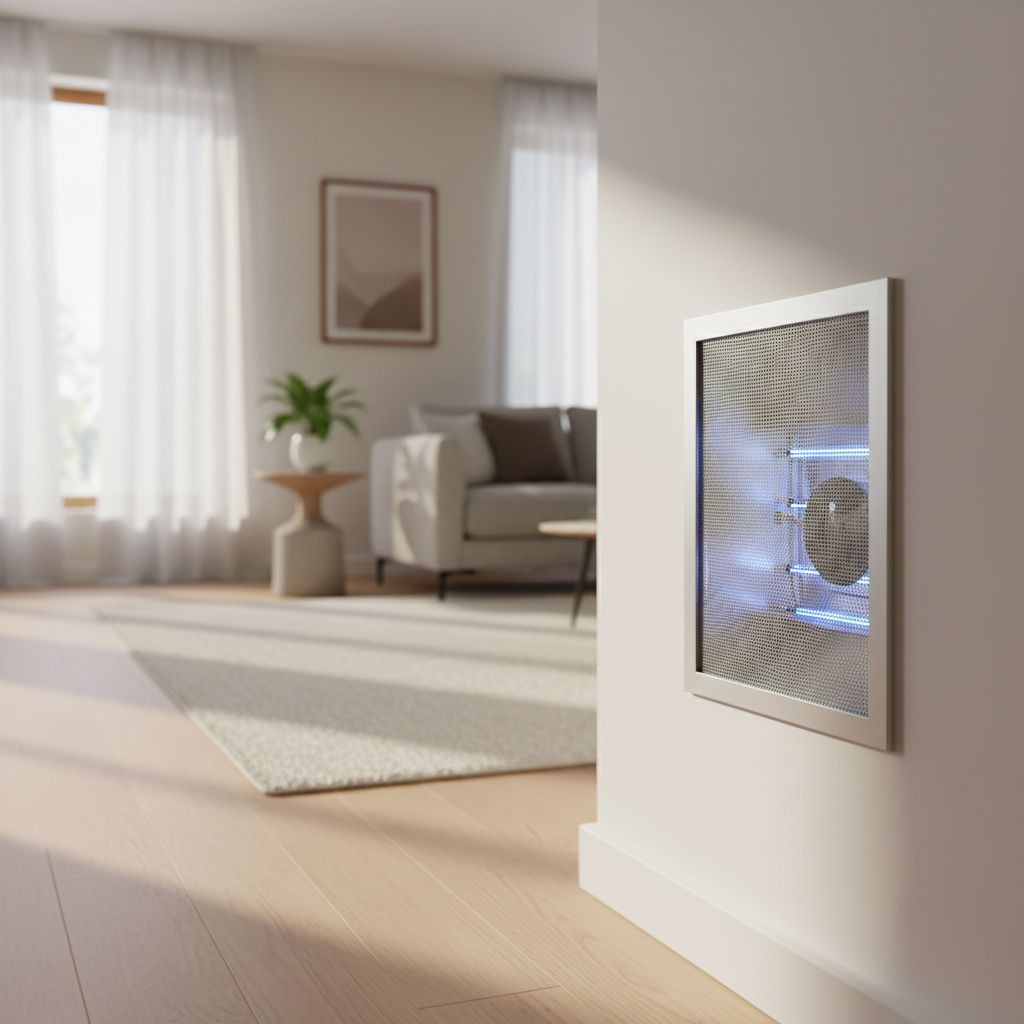 firefly gemini flash a hyper realistic modern residential interior showing a uv light air purification sys 109742