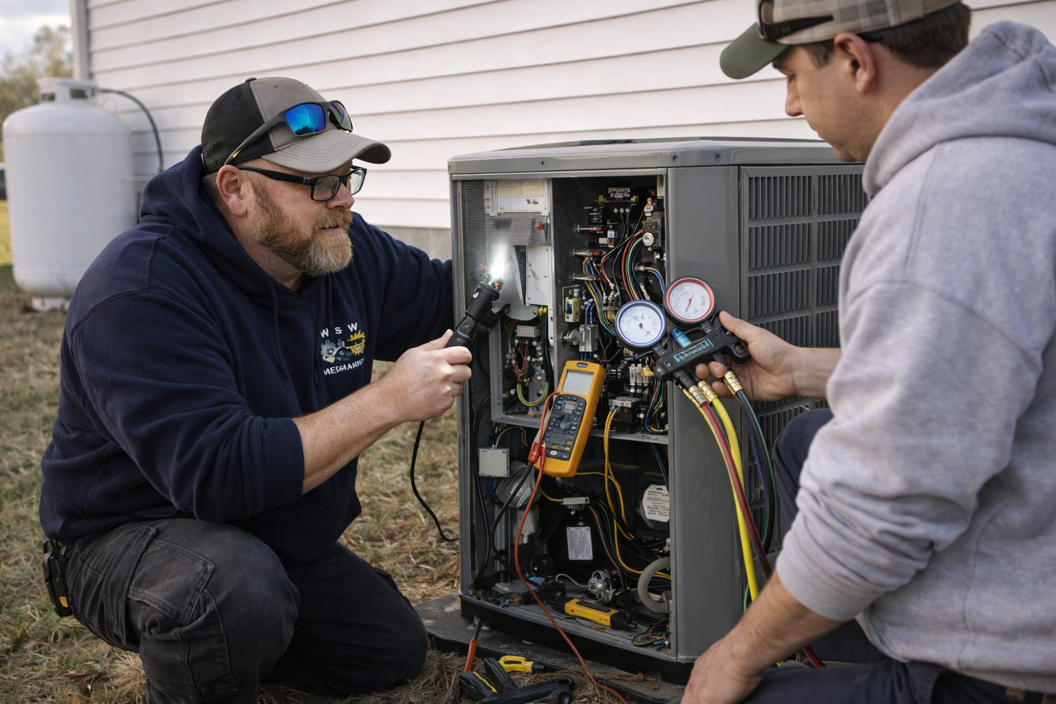 commercial hvac service and repair, residential install